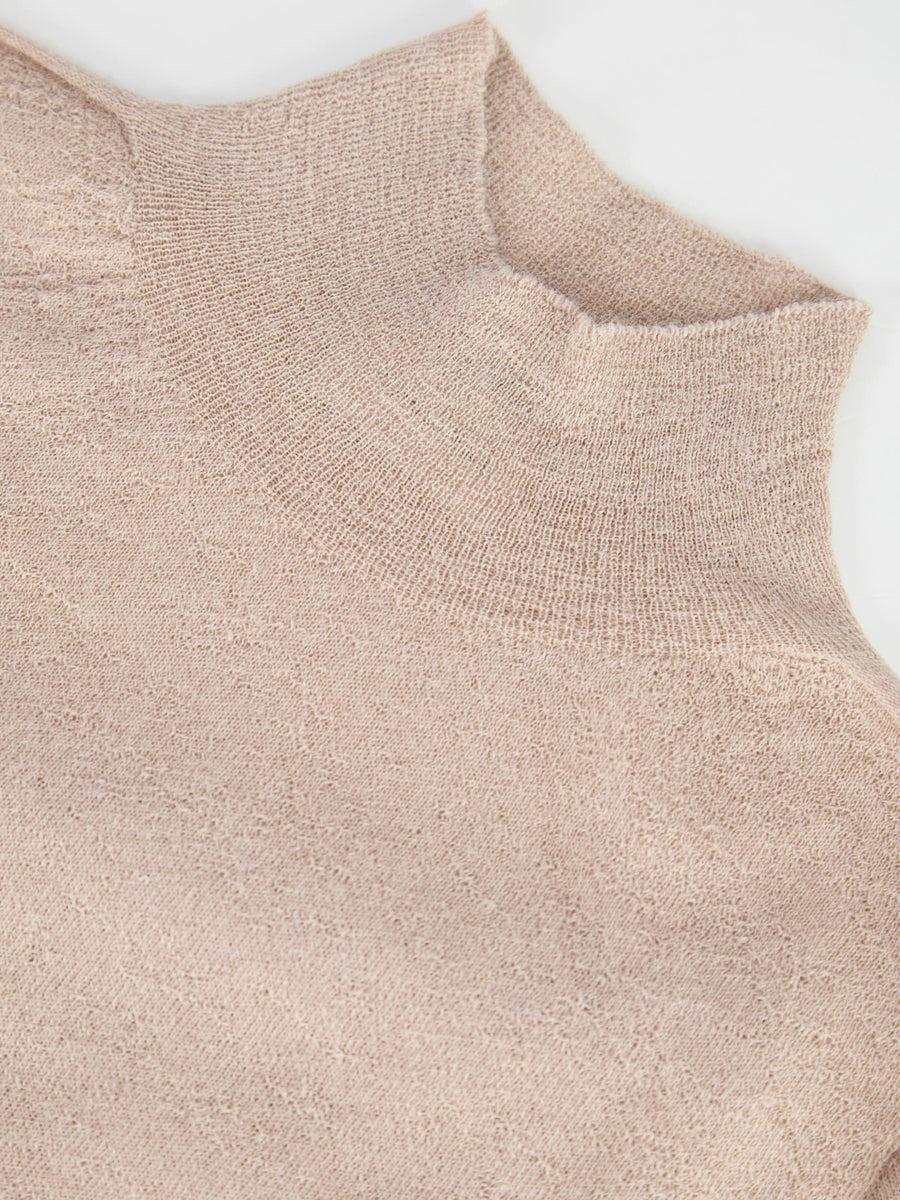 Scaglione MOCKNECK ULTRALIGHT SEAMLESS BEIGE In Saldo