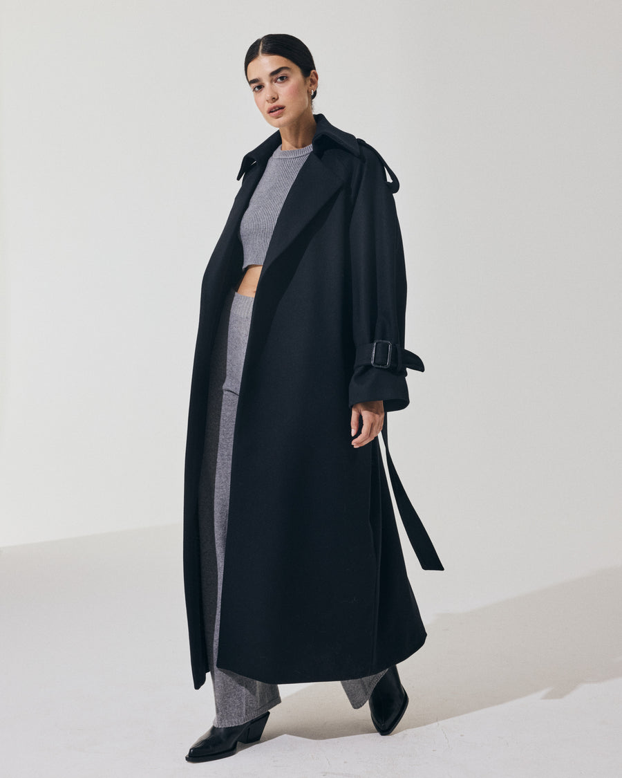 Scaglione TRENCHCOAT NAVY In Linea