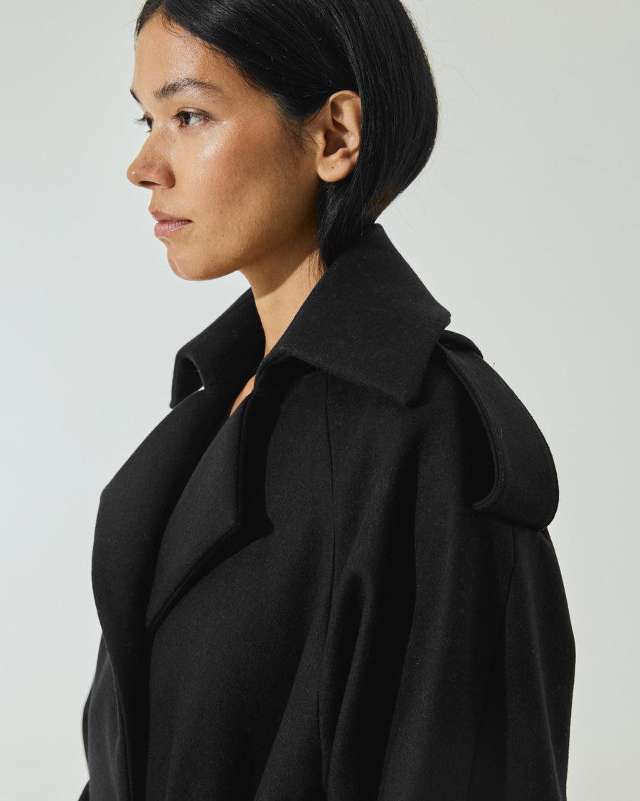 Scaglione TRENCHCOAT BLACK Nuovo