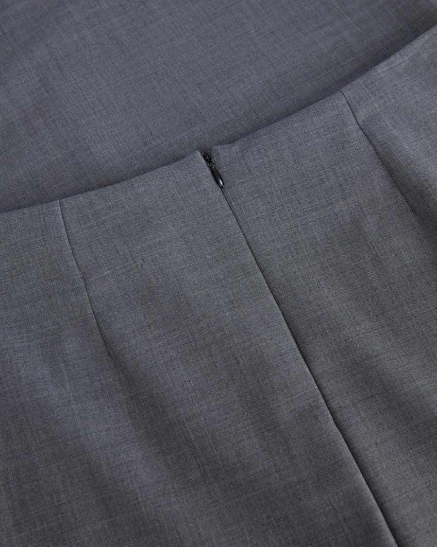 Scaglione SKIRT MERINO TUBINOLUNGA SMOG Vendita