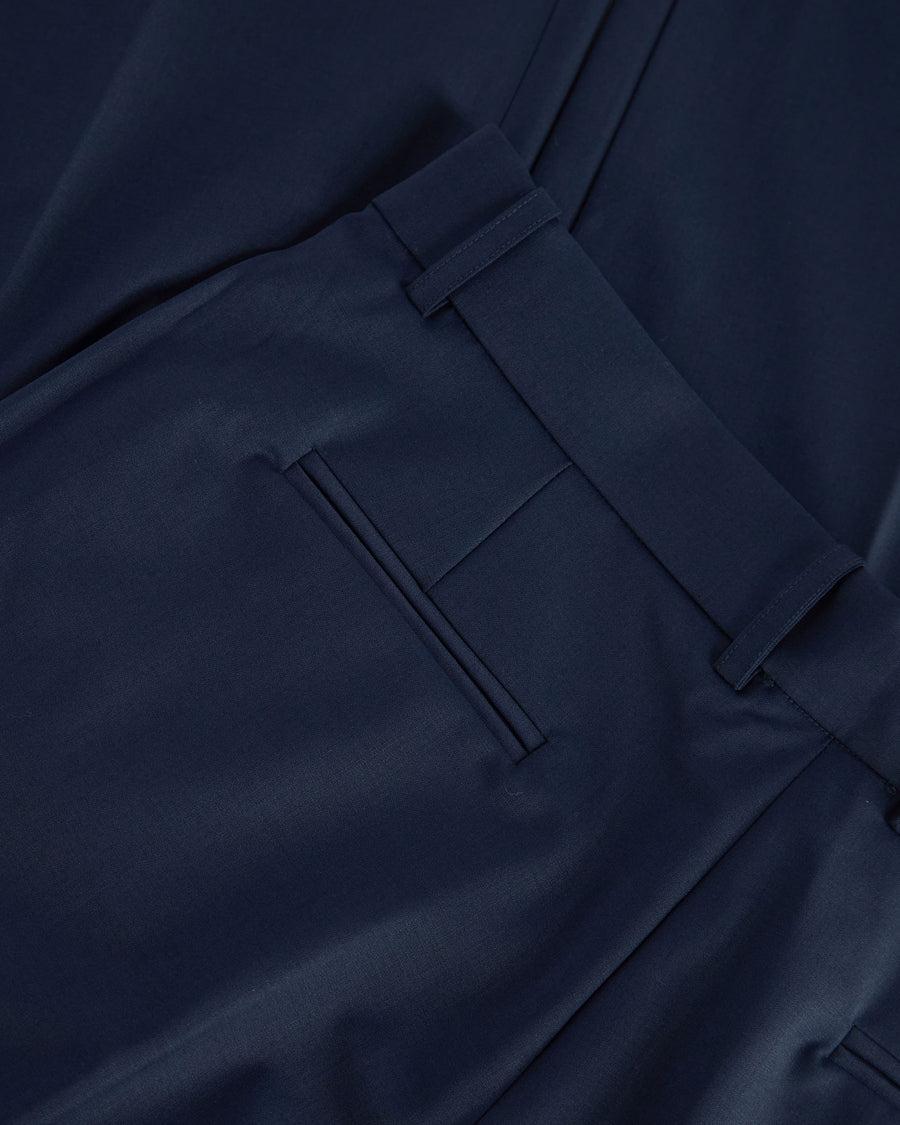 Scaglione PANTS PIEGA CENTALE MERINO NAVY Qualità Garantita