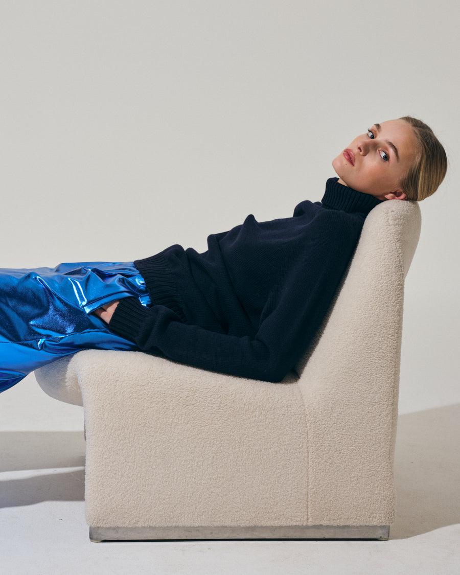 Scaglione PANTS JOGGER METAL BLUE Negozi Online