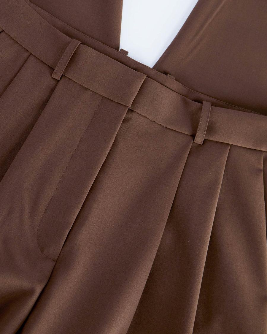 Scaglione PANTS PINCES MERINO BI-STRETCH EBANO Consegna Veloce