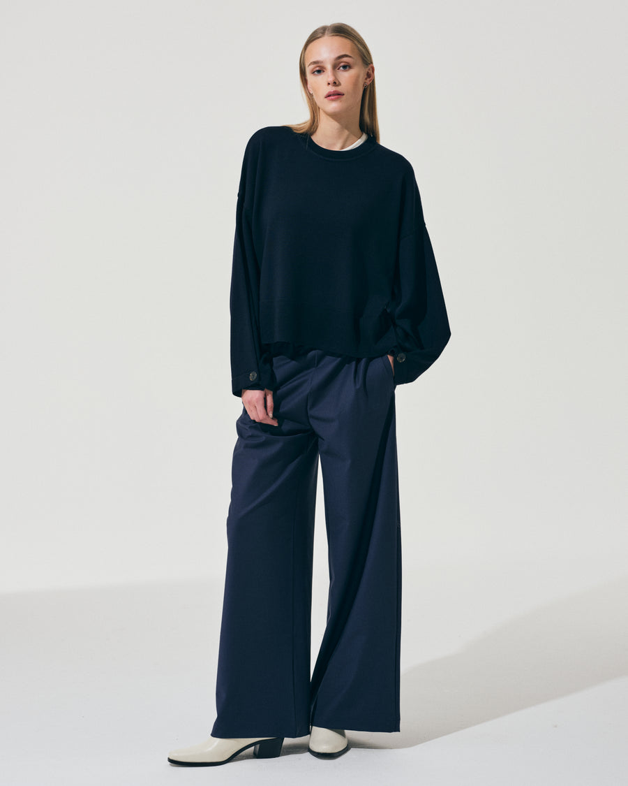 Scaglione ROUND NECK SWEATSHIRT NAVY Affare Del Giorno