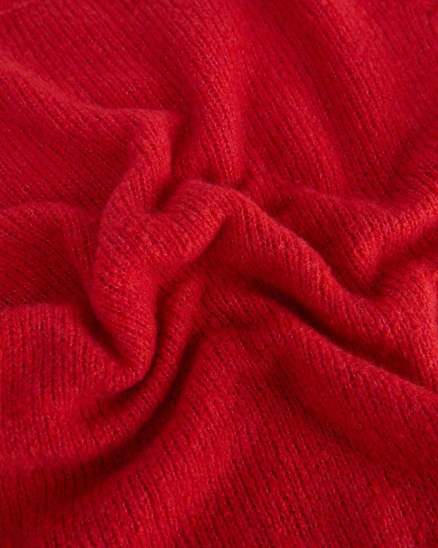 Scaglione ROUND NECK SLIM PUFFED CASHMERE SEAMLESS SCARLET Novità