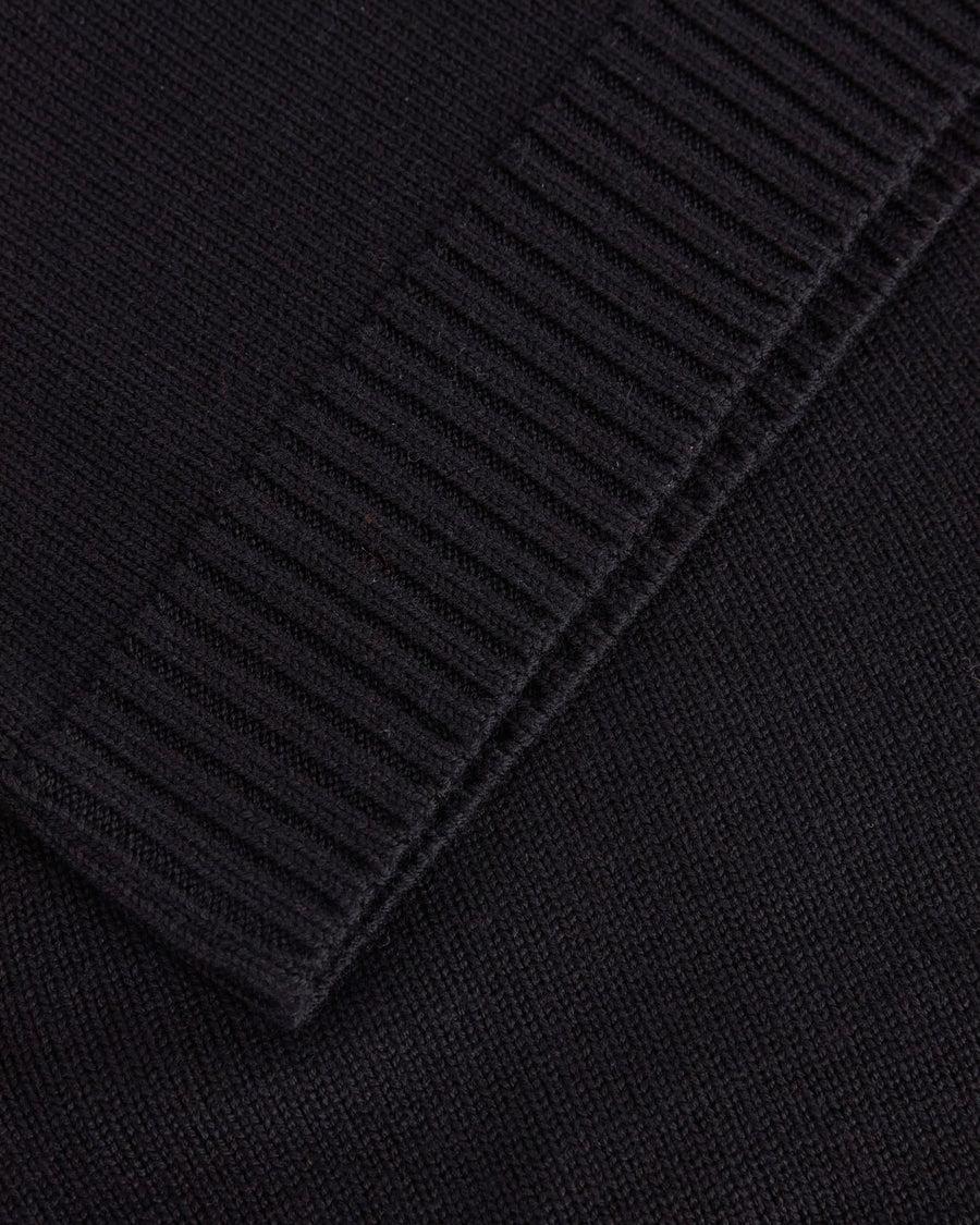Scaglione ROUND NECK MERINO SOFT BLACK Sconto