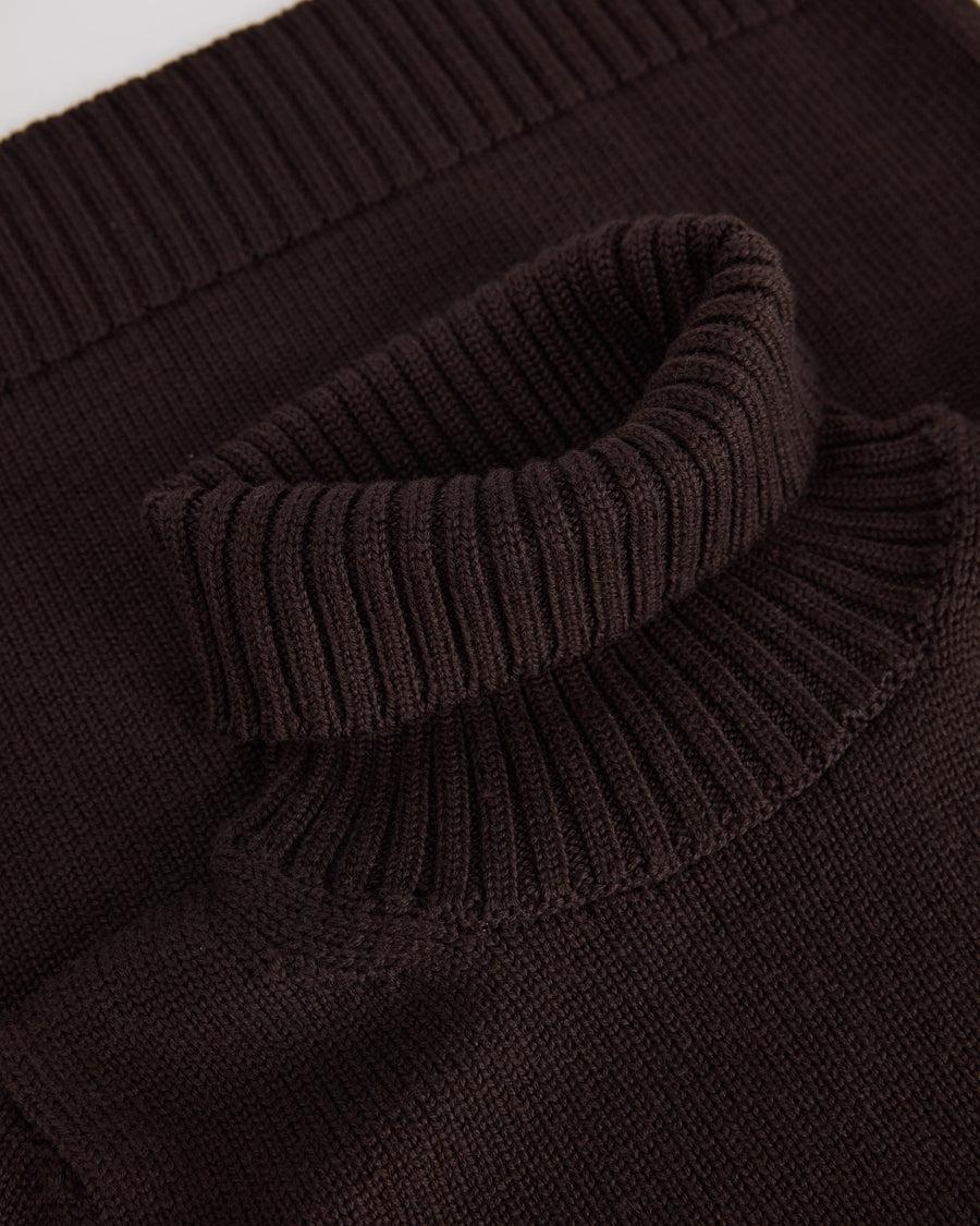 Scaglione TURTLE NECK MERINO SOFT EBANO In Vendita