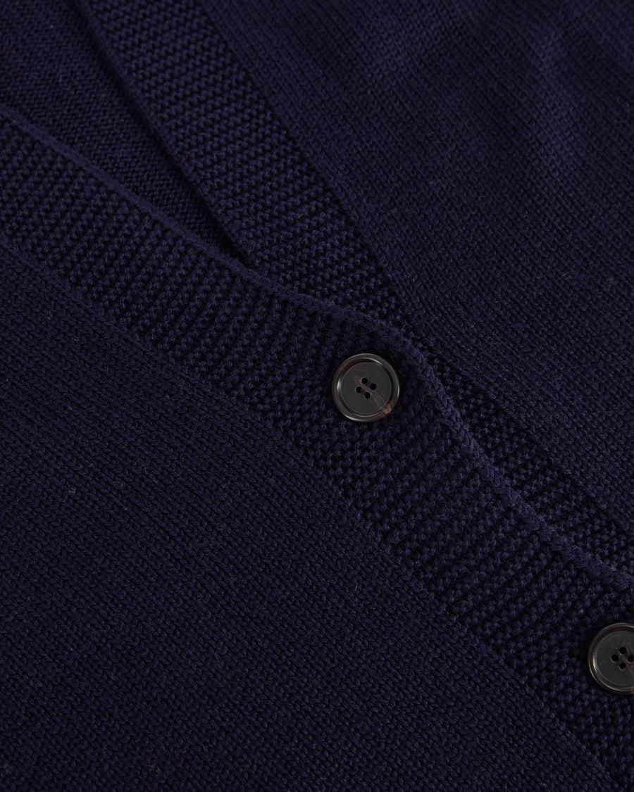 Scaglione CARDIGAN RAGLAN SEAMLESS MERINO NAVY Vendite Flash