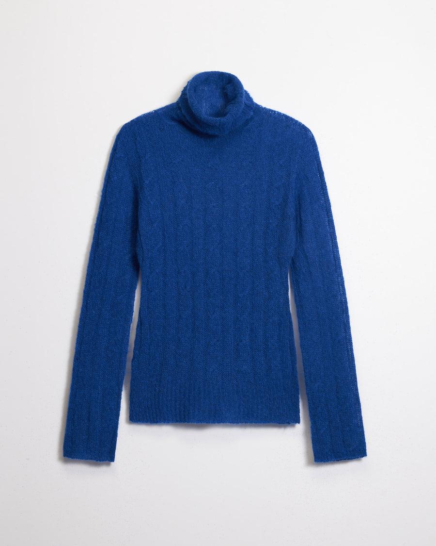 Scaglione TURTLE NECK SLIM CABLES ULTRALIGHT LIMONGE Acquista Ora