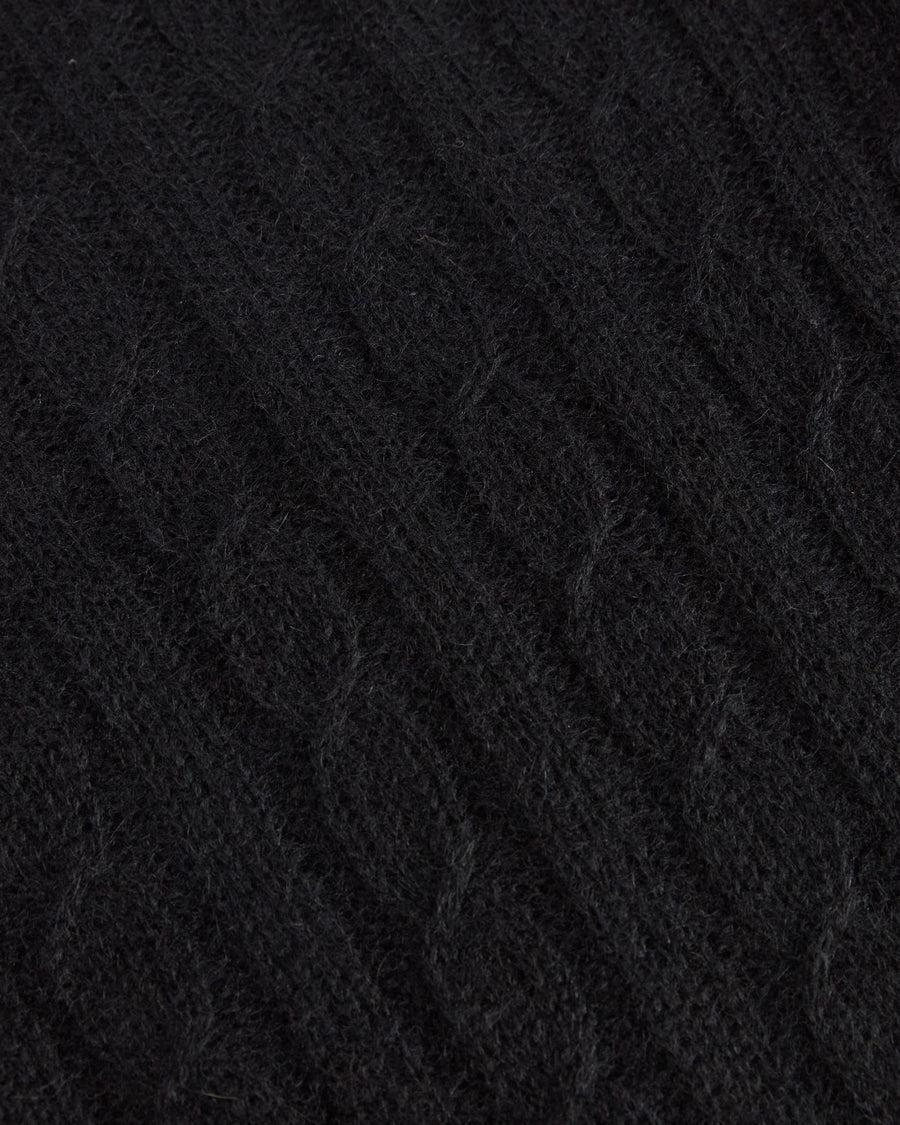 Scaglione TURTLE NECK SLIM CABLES ULTRALIGHT BLACK Promozione Limitata