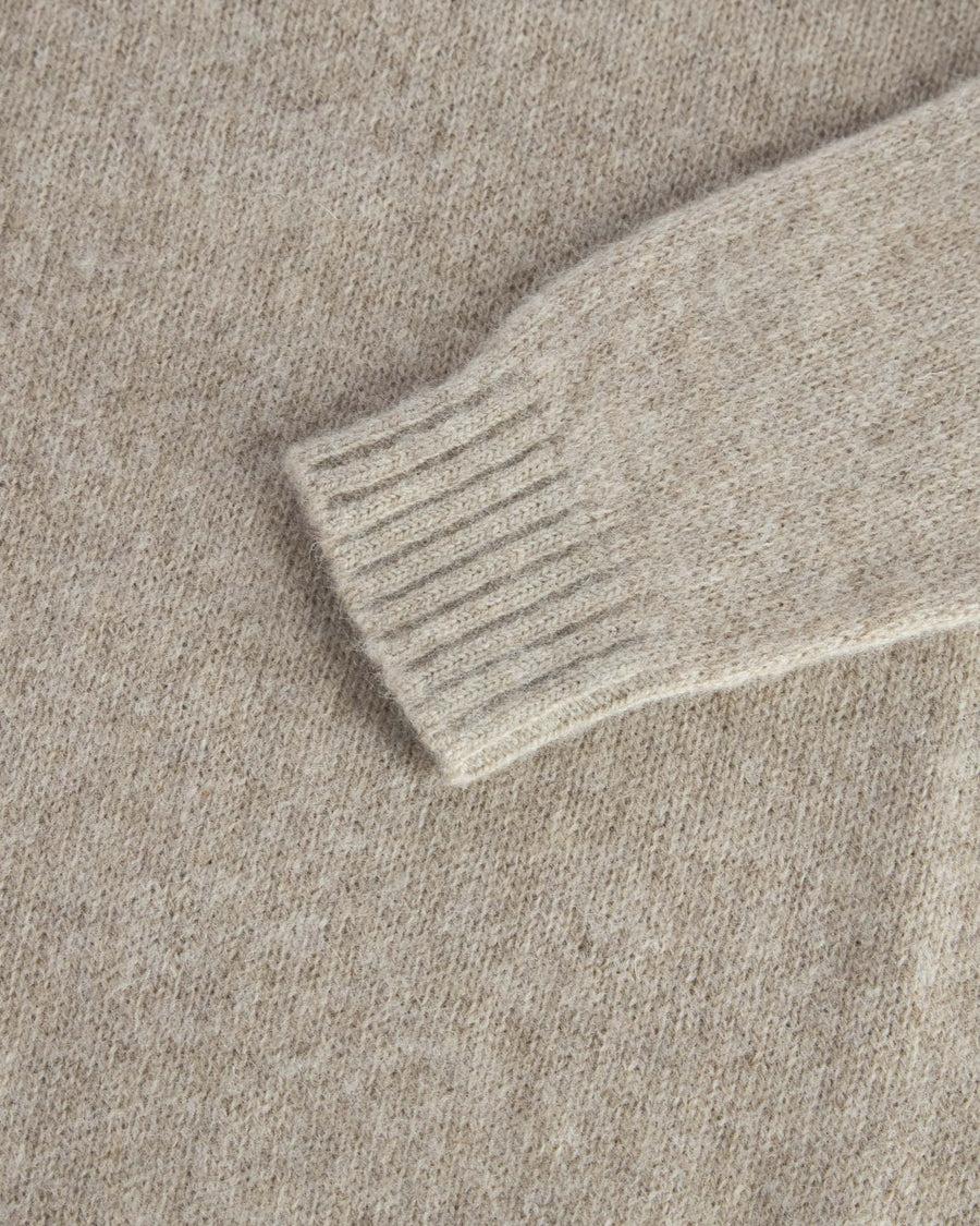 Scaglione ROUND NECK RAGLAN SEAMLESS BRUSHED BEIGE In Vendita