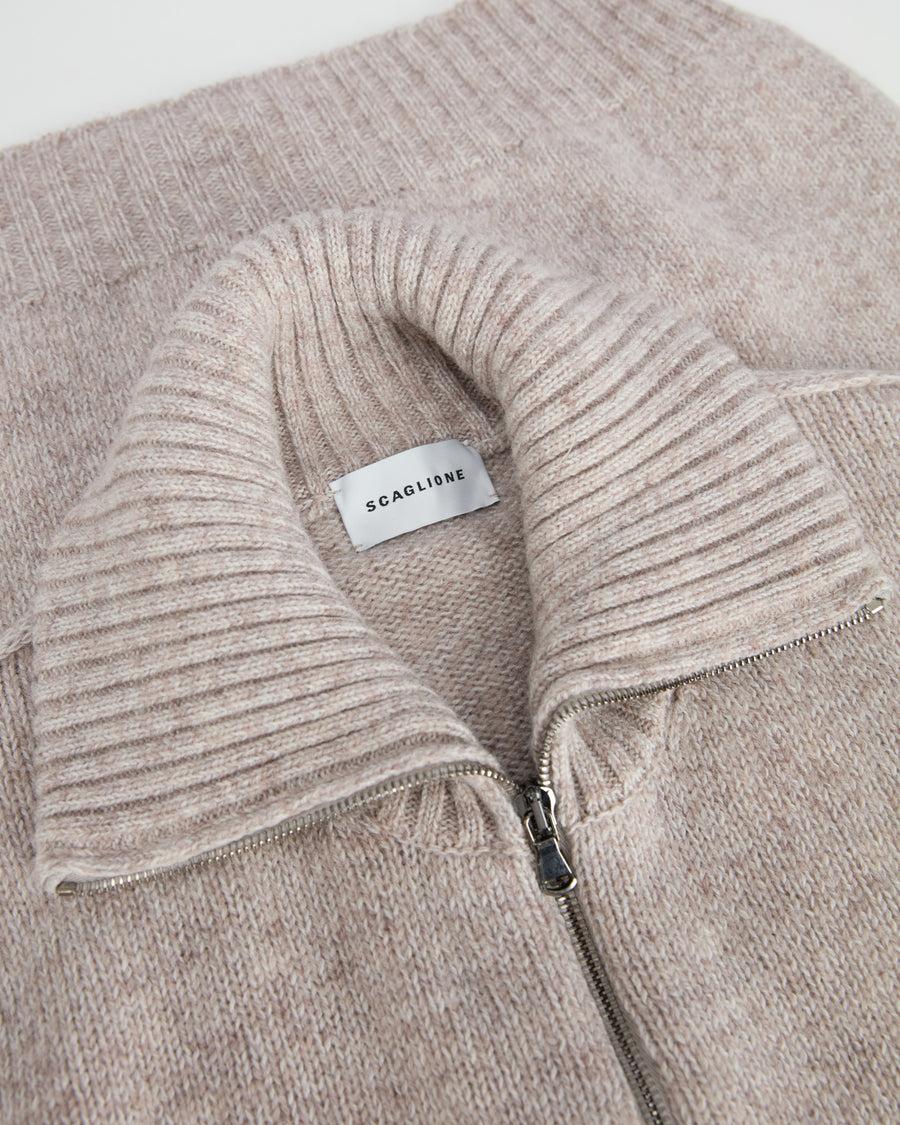 Scaglione ZIPPER SOFTWOOL BEIGE 2025