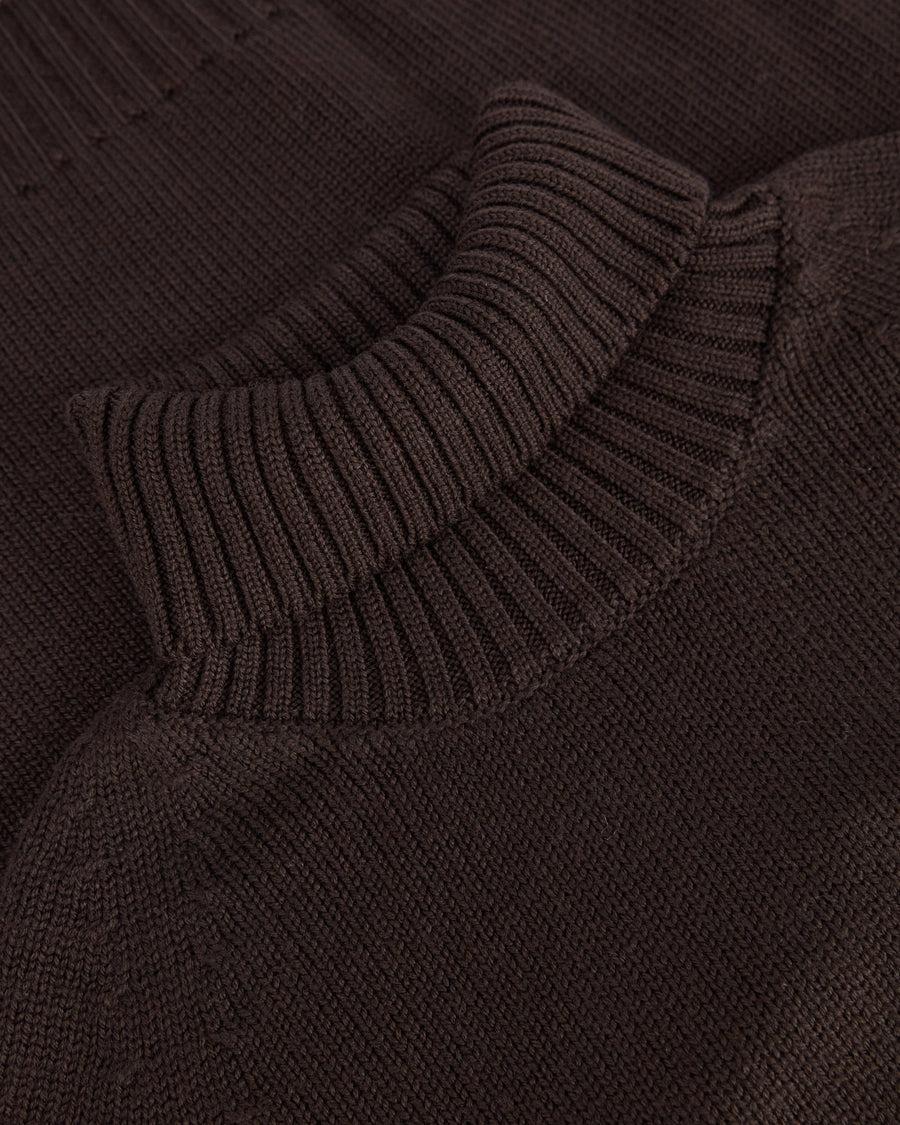 Scaglione TURTLE NECK RAGLAN SOFT MERINO EBANO Spedizione Gratuita