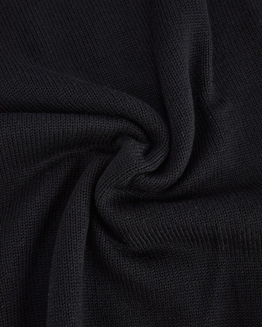Scaglione TURTLE NECK RAGLAN SOFT MERINO BLACK Pezzi Unici