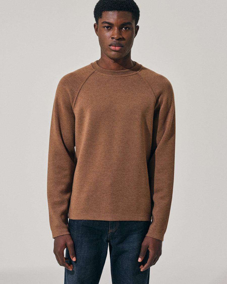 Scaglione ROUND NECK RAGLAN P.TO MILANO TAUPE Consegna Veloce