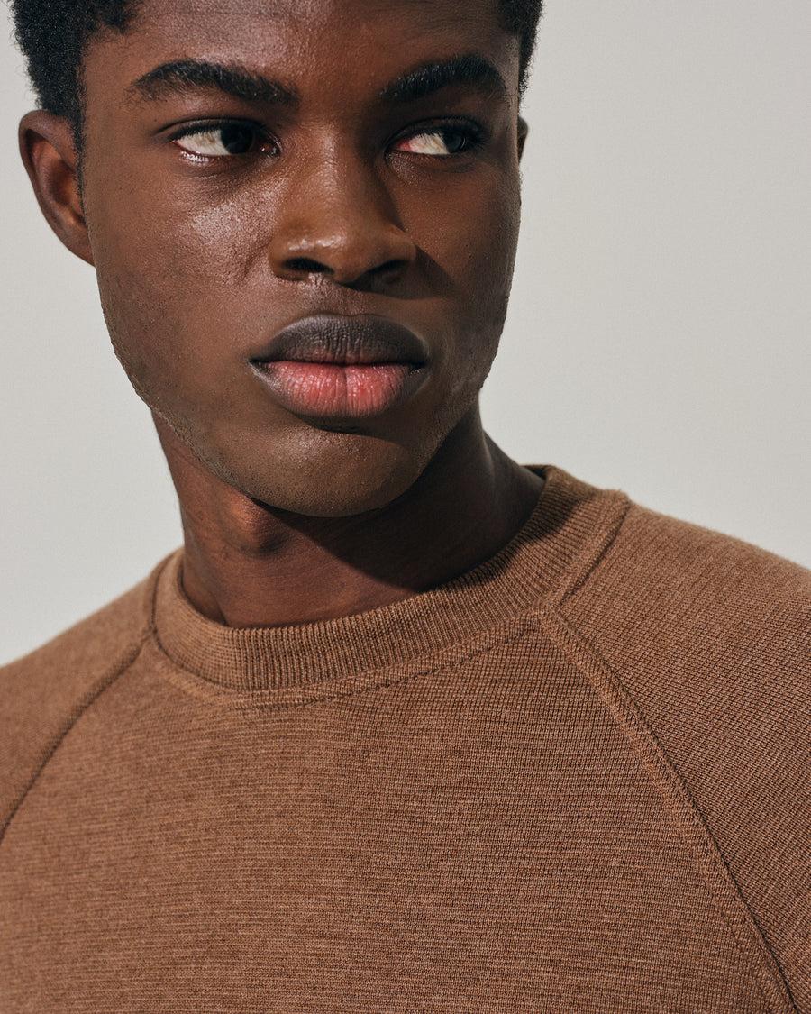 Scaglione ROUND NECK RAGLAN P.TO MILANO TAUPE Consegna Veloce