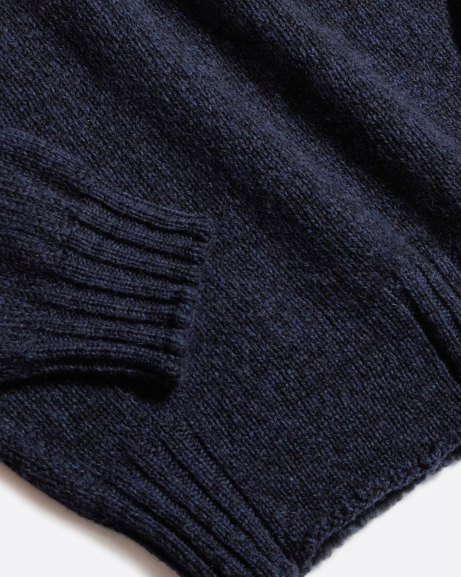 Scaglione ROUND NECK SEAMLESS SOFTWOOL NAVY Fino Al -60%