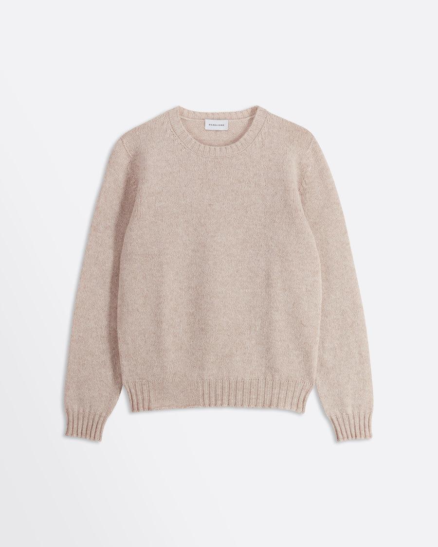 Scaglione ROUND NECK SEAMLESS SOFTWOOL DUNE Prezzo Ridotto