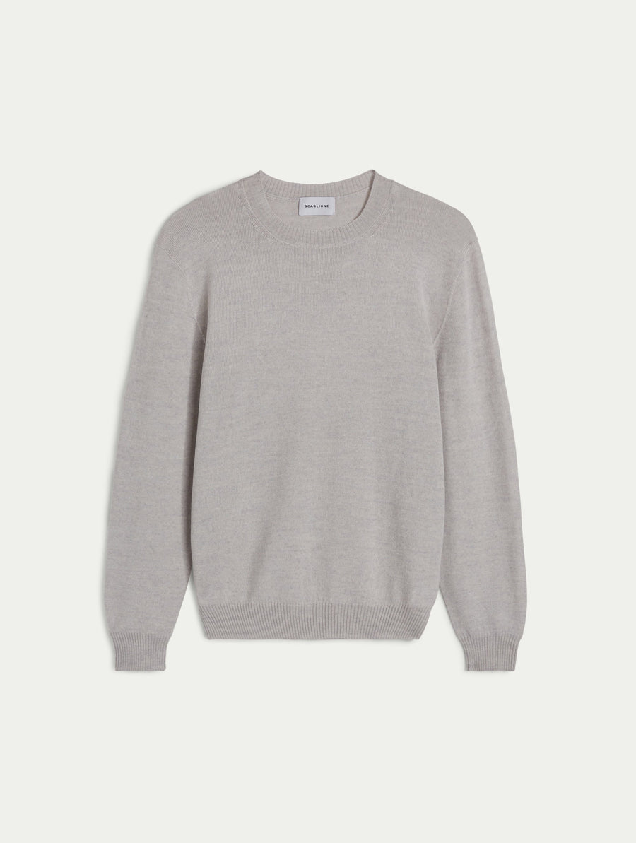 Scaglione GIROCOLLO SENZA CUCITURE MERINO GRIGIO Sconto