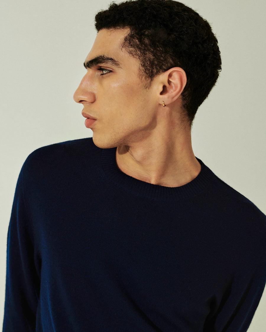 Scaglione GIROCOLLO SENZA CUCITURE MERINO NAVY Offerta
