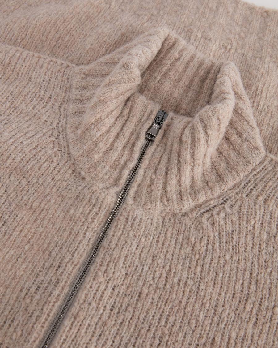 Scaglione ZIPPER PUFFED CASHMERE CASHMERE SEAMLESS BEIGE Saldi
