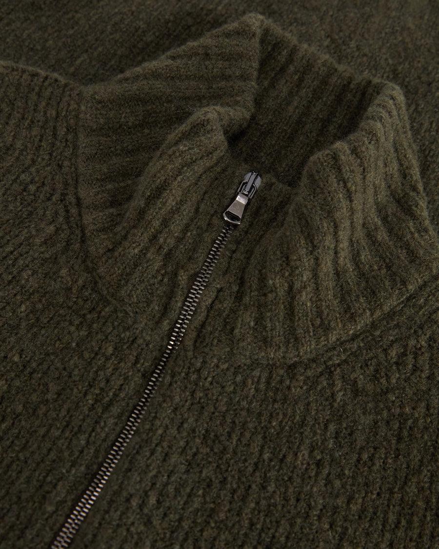 Scaglione ZIPPER PUFFED CASHMERE CASHMERE SEAMLESS FOREST Offerte