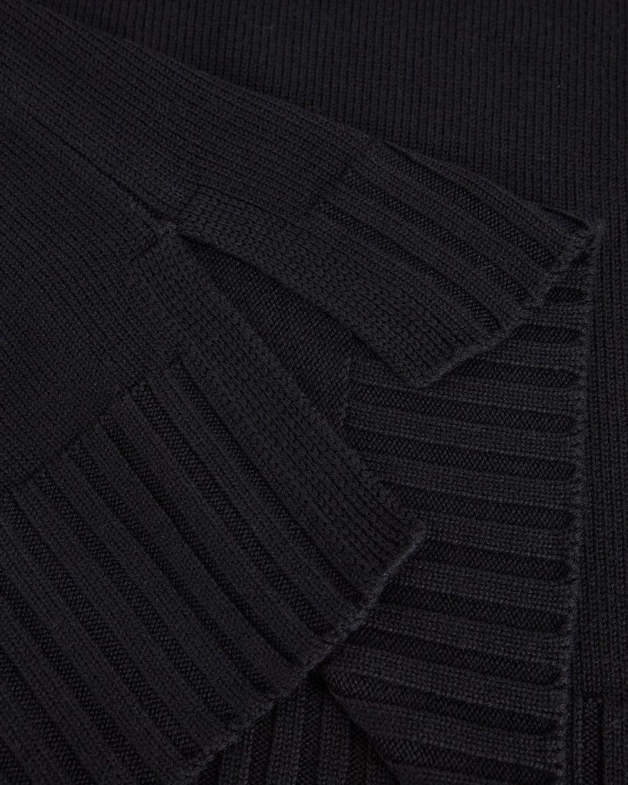 Scaglione ROUND NECK BOXY SOFT BLACK Saldi Di Fabbrica