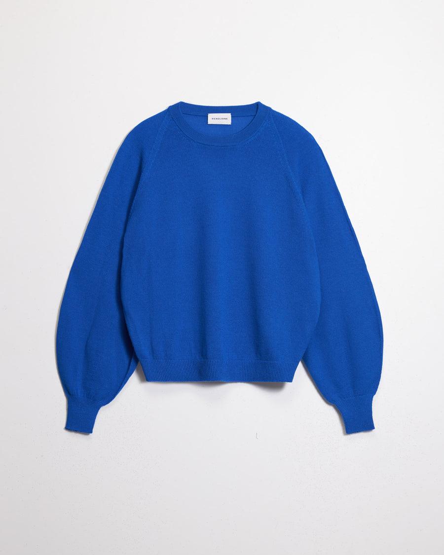 Scaglione ROUND NECK BOXY RAGLAN SEAMLESS MERINO LIMONGES Italy