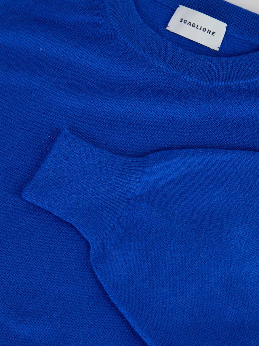 Scaglione ROUND NECK BOXY RAGLAN SEAMLESS MERINO LIMONGES Italy