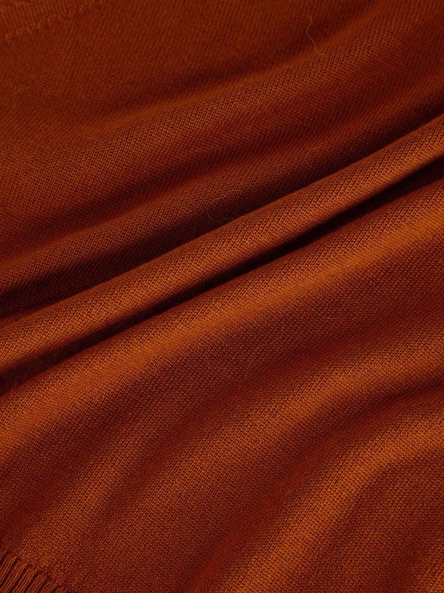 Scaglione MOCK N.RAGLAN SEAMLESS MERINO RUST Nuovo