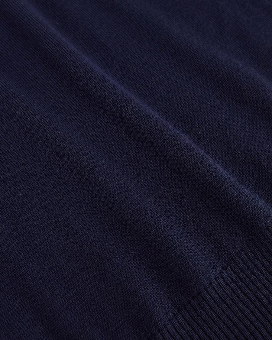 Scaglione MOCK N.RAGLAN SEAMLESS MERINO NAVY Qualità