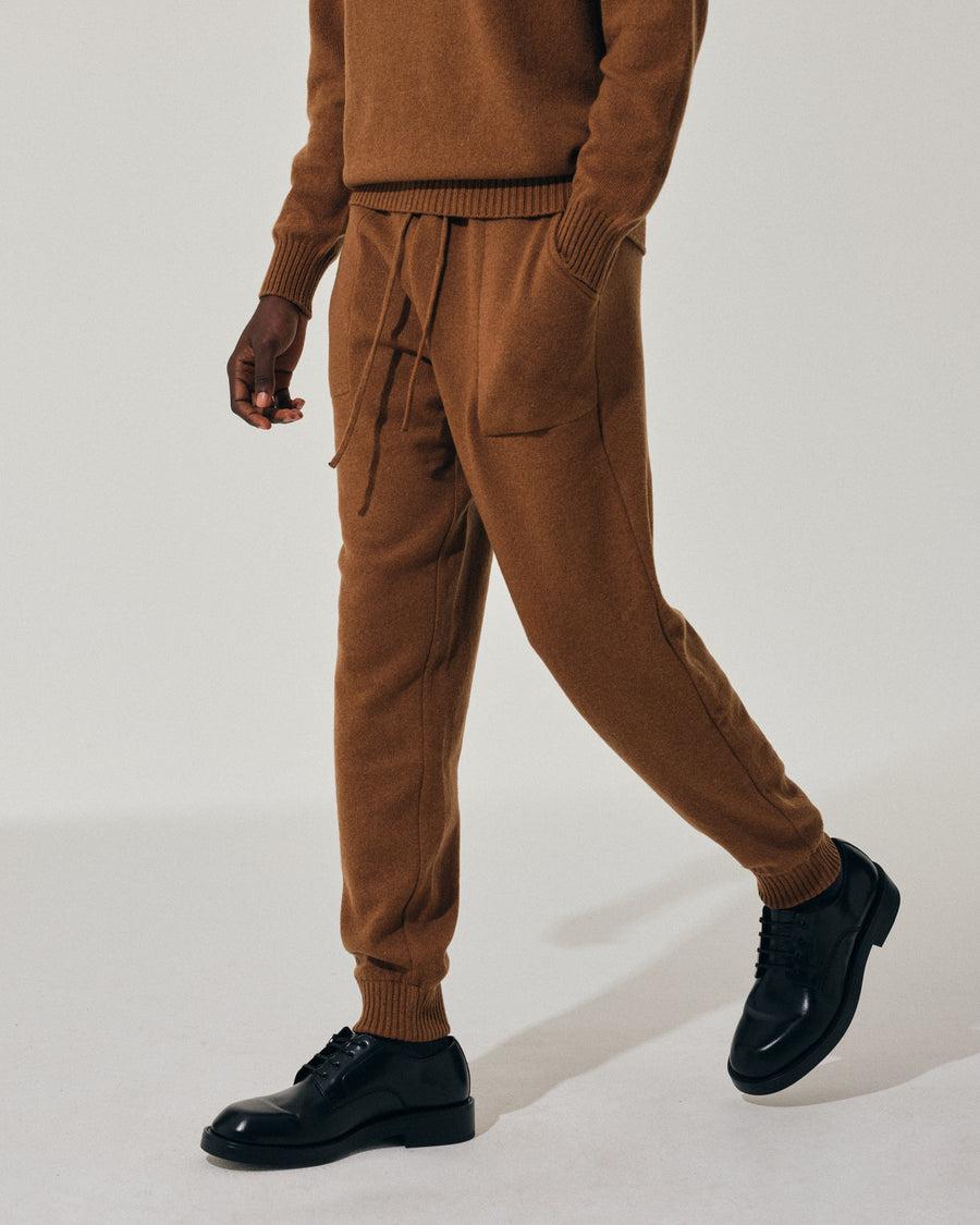 Scaglione PANTS HYBRD CASHMERE RHUM In Vendita