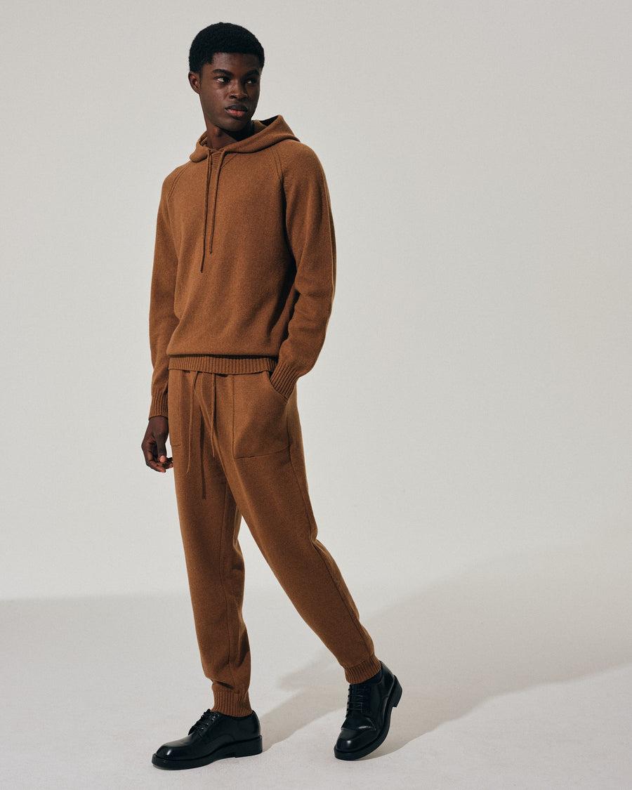 Scaglione PANTS HYBRD CASHMERE RHUM In Vendita