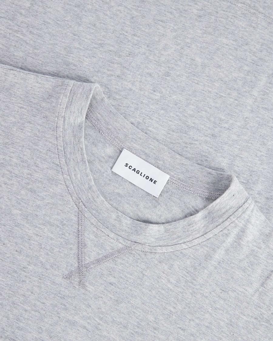 Scaglione T-SHIRT BASIC ML CASH-COTT GREY Nuova