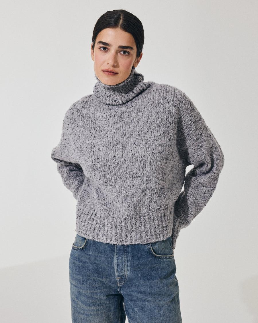 Scaglione MAXI PULL CASHMERE MULINE' GREY Negozi Online