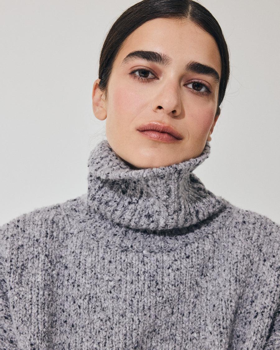 Scaglione MAXI PULL CASHMERE MULINE' GREY Negozi Online