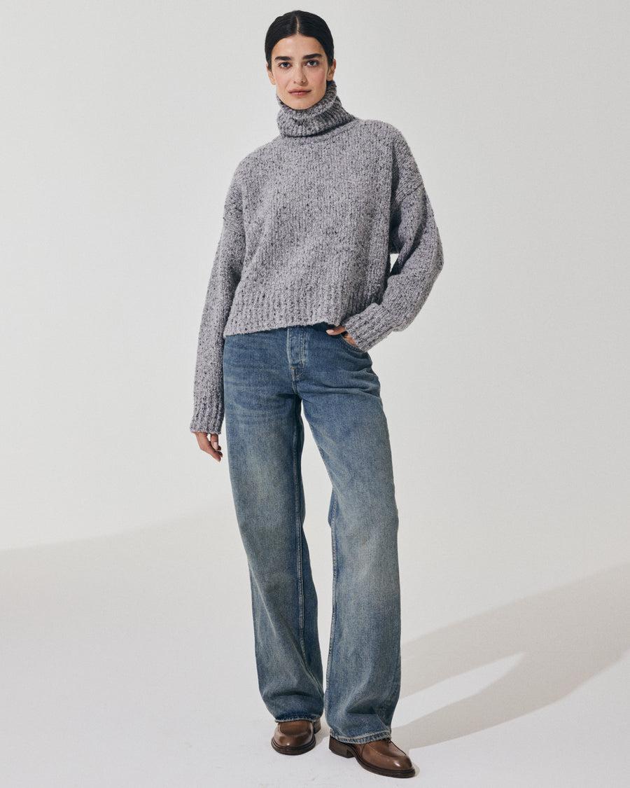 Scaglione MAXI PULL CASHMERE MULINE' GREY Negozi Online