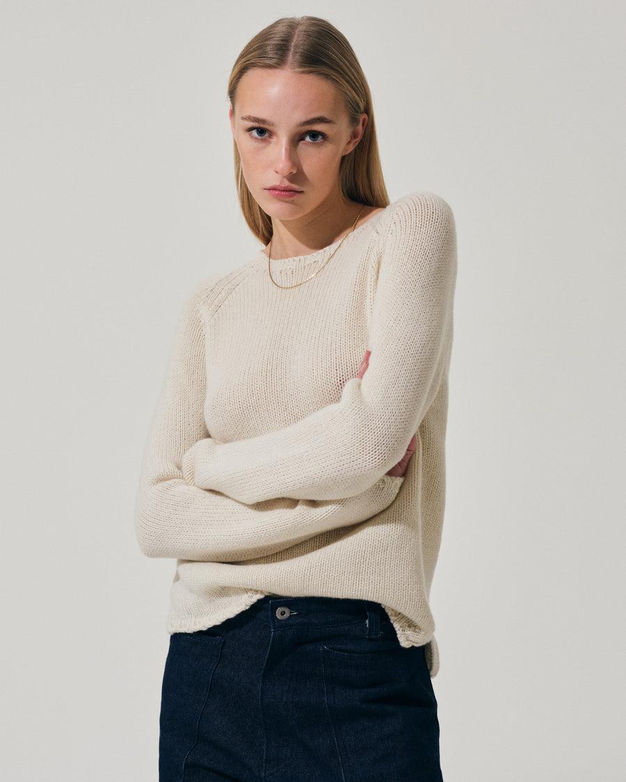 Scaglione BOAT NECK SUPER SOFT MILK Outlet