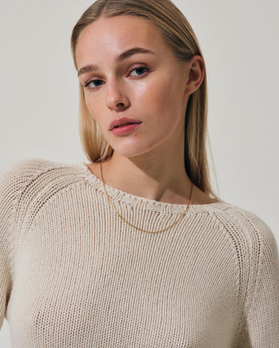 Scaglione BOAT NECK SUPER SOFT MILK Outlet