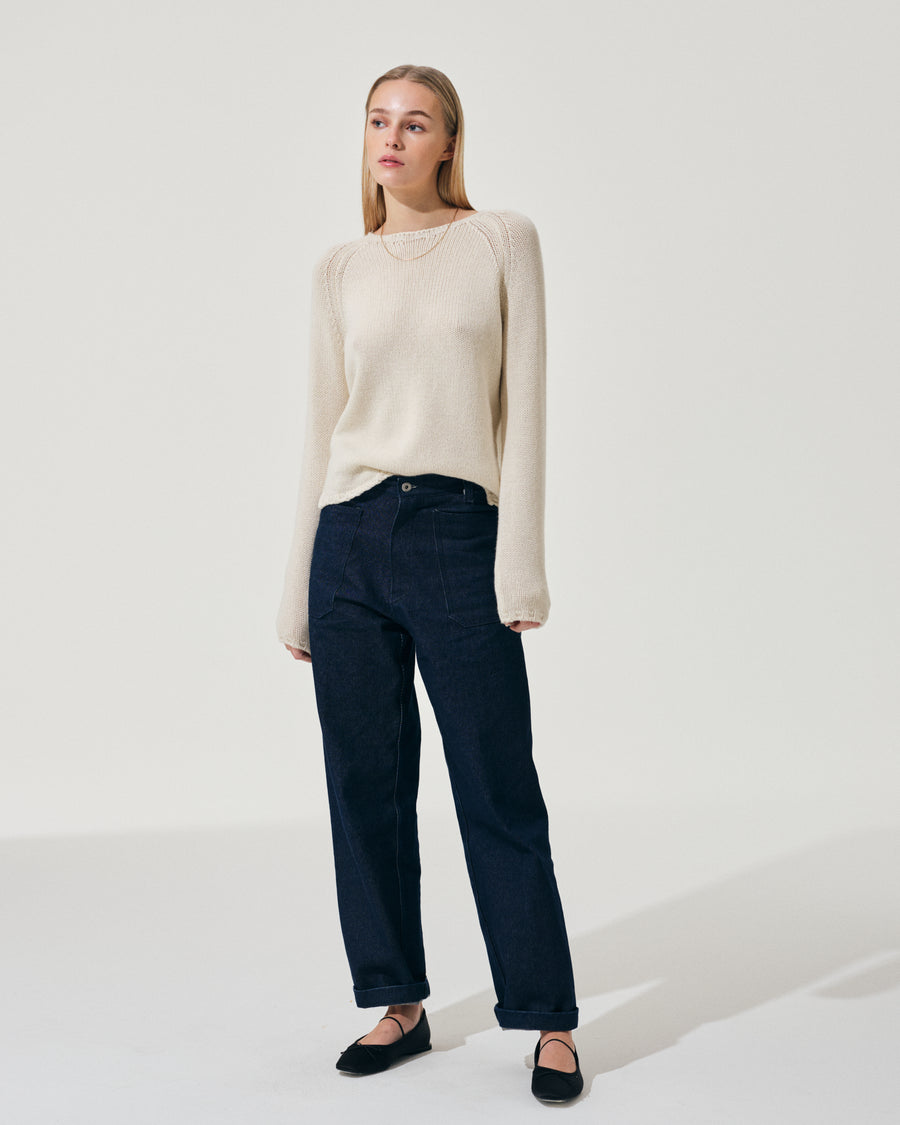 Scaglione BOAT NECK SUPER SOFT MILK Outlet