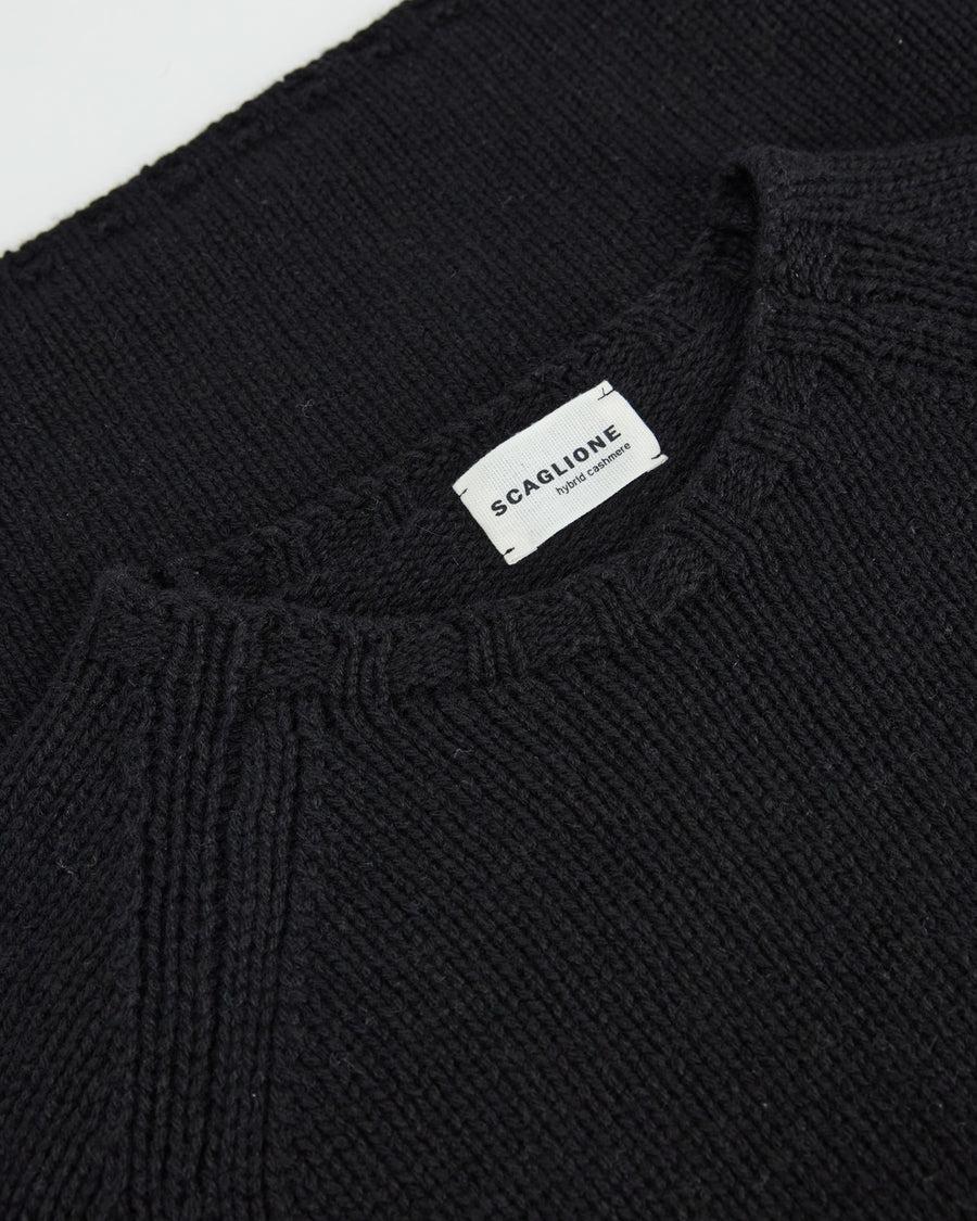 Scaglione BOAT NECK SUPER SOFT BLACK Saldi