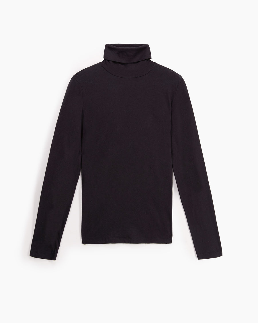 Scaglione TURTLENECK BASIC CASH/COT NERO In Linea