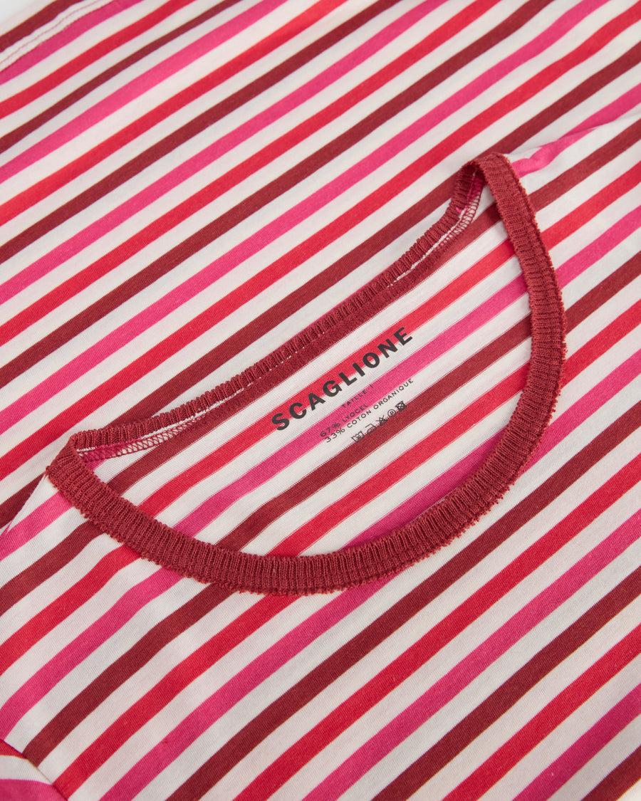 Scaglione ROUNDNECK RIGA MULTICOLOR ROSSO Qualità Garantita