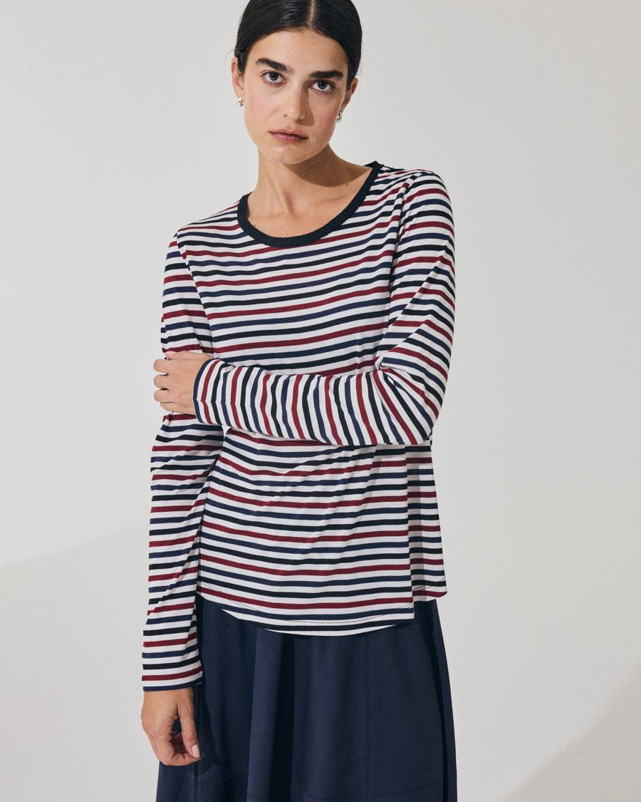 Scaglione ROUNDNECK RIGA MULTICOLOR BLU Negozi Online
