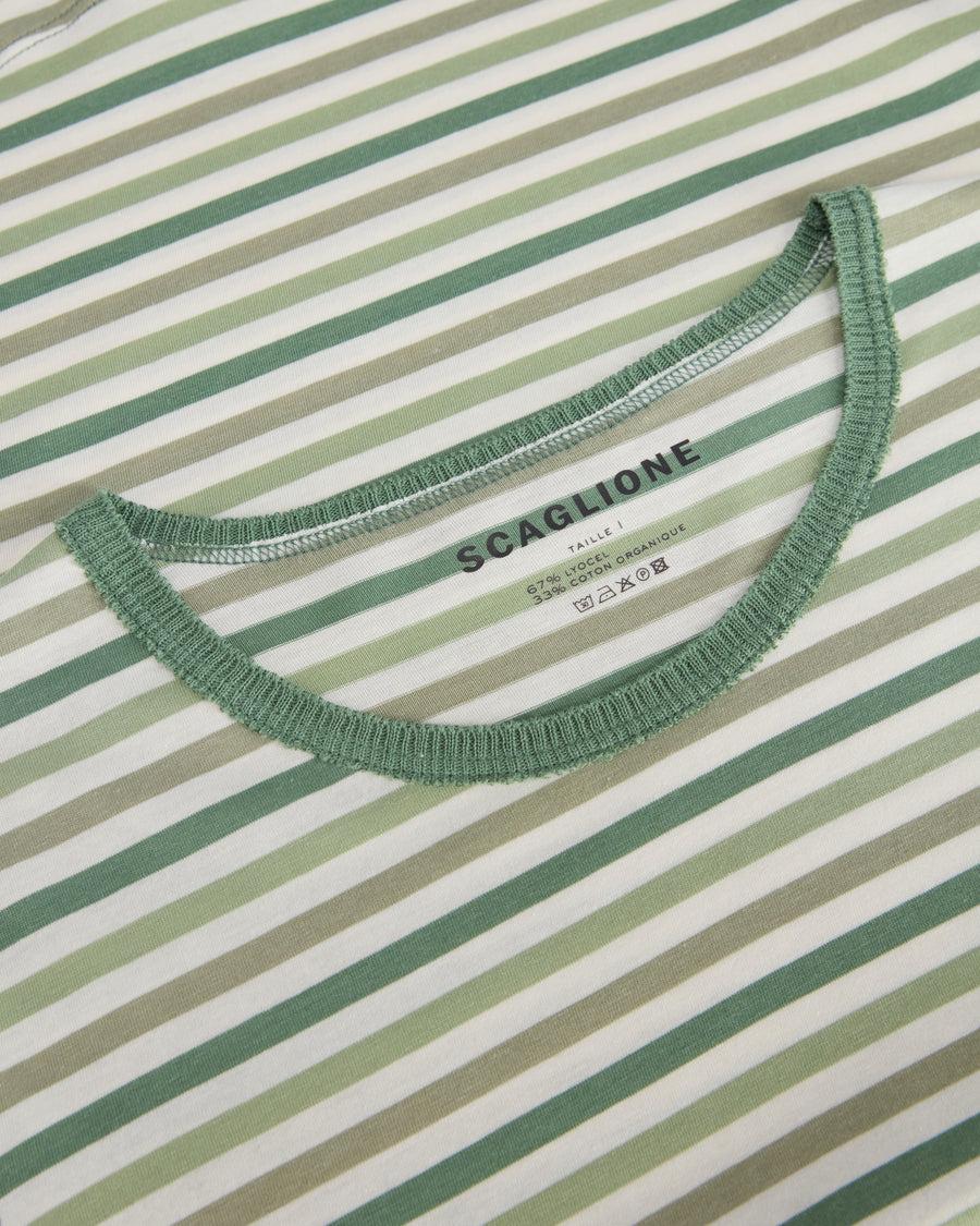 Scaglione ROUNDNECK RIGA MULTICOLOR VERDE Consegna Veloce