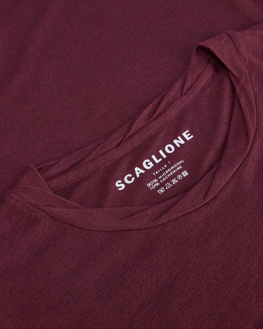 Scaglione ROUNDNECK ULTRALIGHT MICROMODAL PRUNE Prezzo Ridotto