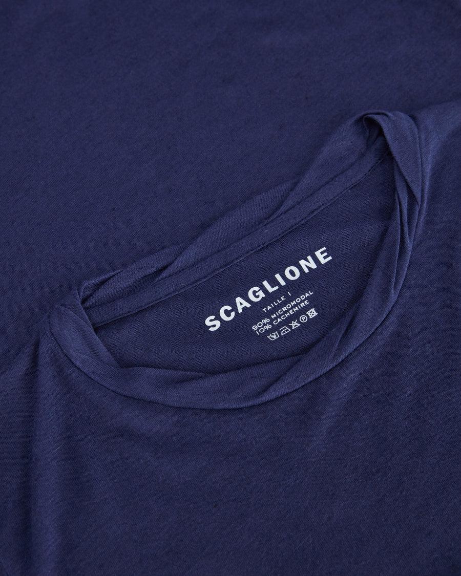 Scaglione ROUNDNECK ULTRALIGHT MICROMODAL BLUE Convenienza