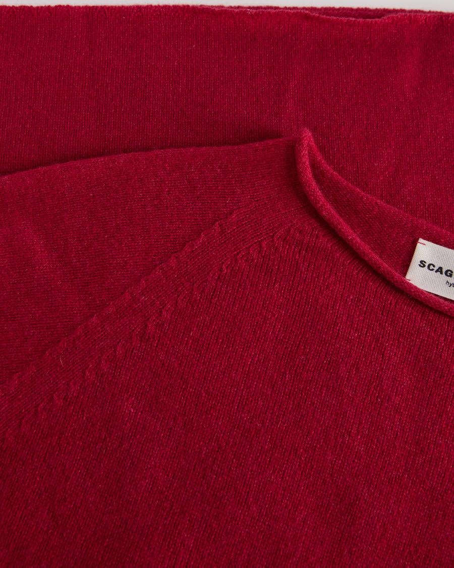 Scaglione ROUND NECK RAGLAN SEAMLESS HYBRID CASHMERE MAGENTA Online