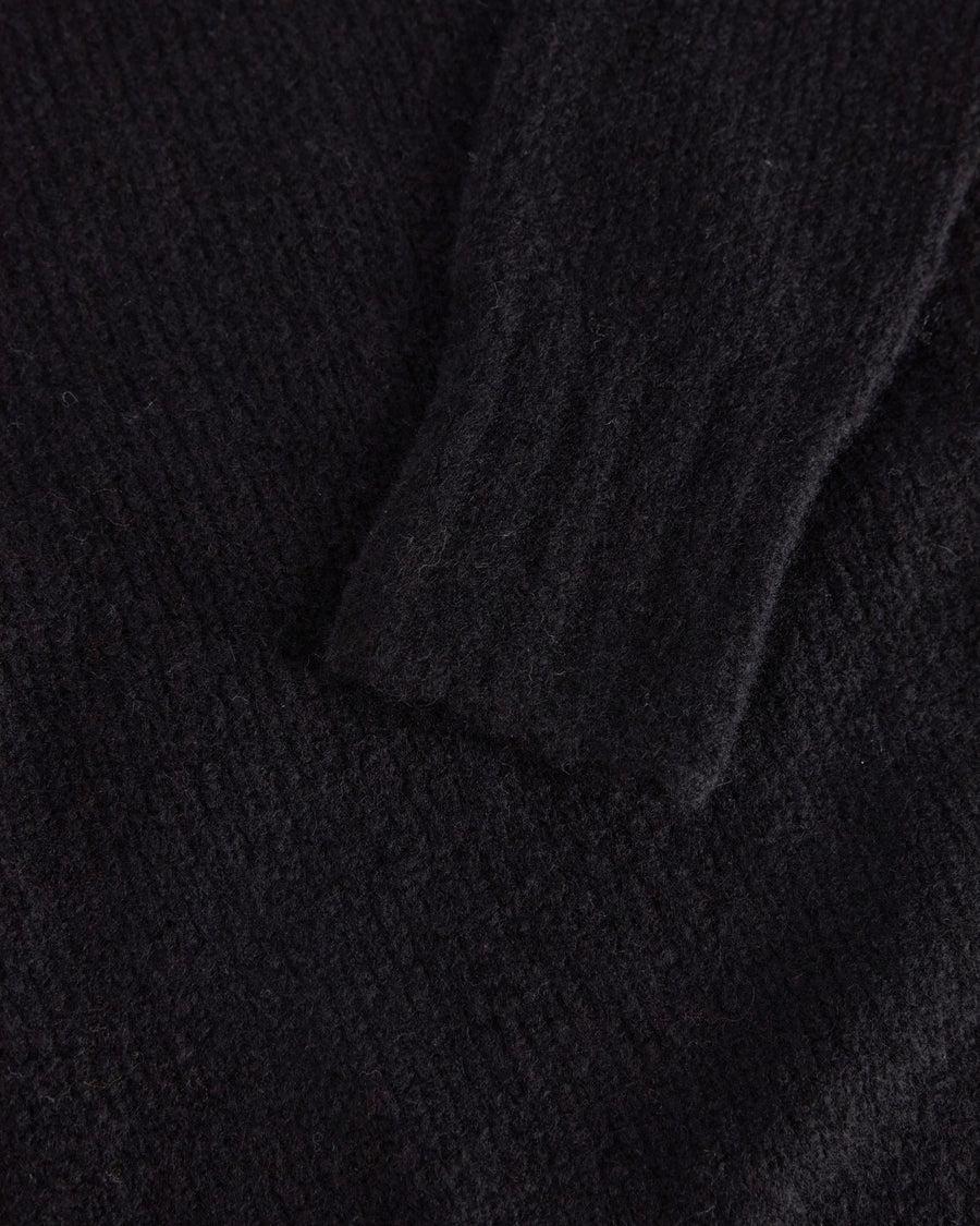 Scaglione ROUND NECK SLIM PUFFED CASHMERE SEAMLESS BLACK Outlet