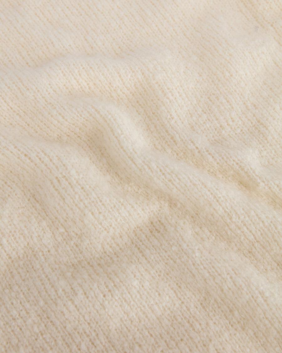 Scaglione ROUND NECK SLIM PUFFED CASHMERE SEAMLESS MILK In Vendita